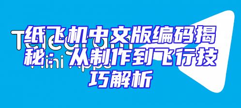 纸飞机中文版编码揭秘：从制作到飞行技巧解析