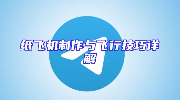 纸飞机制作与飞行技巧详解