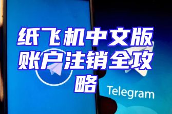 纸飞机中文版账户注销全攻略
