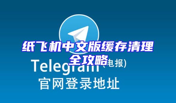 纸飞机中文版缓存清理全攻略
