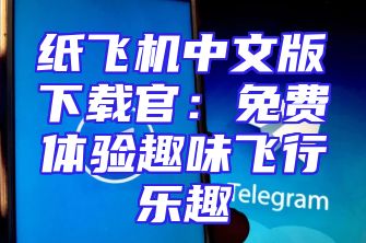 纸飞机中文版下载官：免费体验趣味飞行乐趣